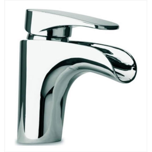 LaToscana Handmade Waterfall Single Lever Handle Lavatory Faucet Brushed