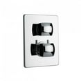thumbnail image 1 of LaToscana  Lady Thermostatic Valve With 2-Way Diverter Volume Control Complete Unit Silver Brushed, 1 of 4