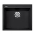 thumbnail image 1 of LaToscana ON6010-44UG 23 in. ONE Series Drop-in Quartz Single Bowl Kitchen Sink in Black Metallic, 1 of 5
