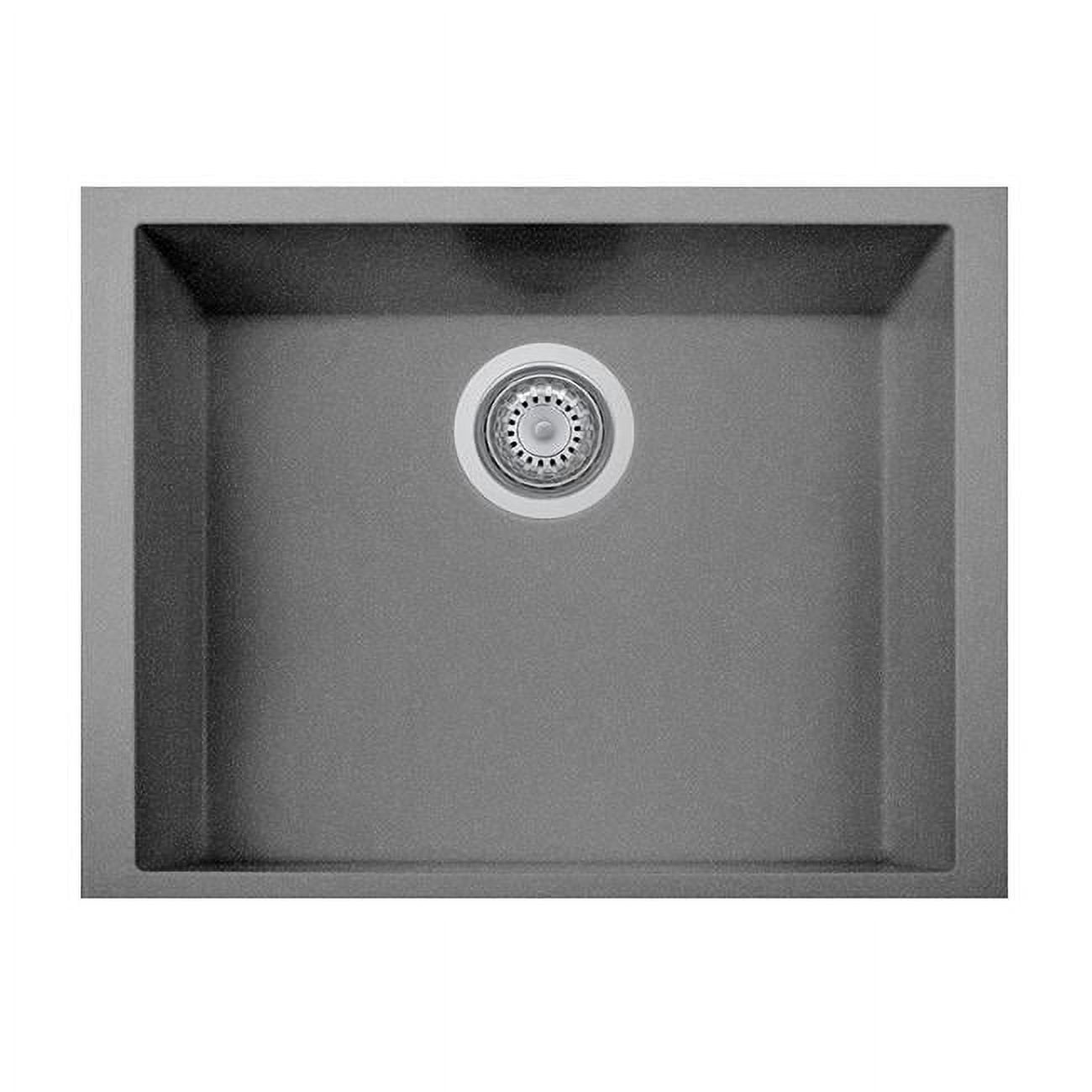Titanium Granite Single Basin Undermount Kitchen Sink