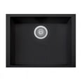 thumbnail image 1 of LaToscana ON6010ST-44UG 23 in. ONE Series Undermount Quartz Single Bowl Kitchen Sink in Black Metallic, 1 of 5