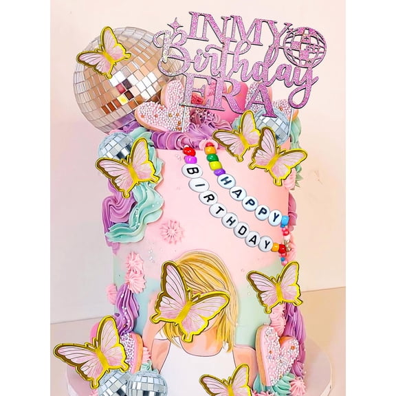 LaVenty Singer Birthday Cake Decoration Party Decorations Birthday Girls Theme Photo Backdrop Party Music Fans Lover Party Supplies Y114