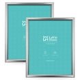 thumbnail image 1 of LaVie Home 8x10 Picture Frames (2 Pack, Silver) Simple Designed High Definition Glass for Wall Mount & Table Top Display, 1 of 7