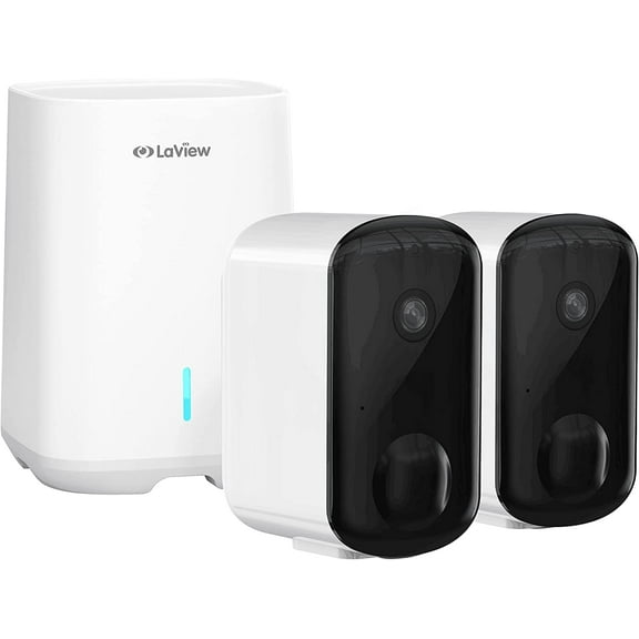 LaView N20 Security Wireless Camera System 1080P Indoor/Outdoor, White
