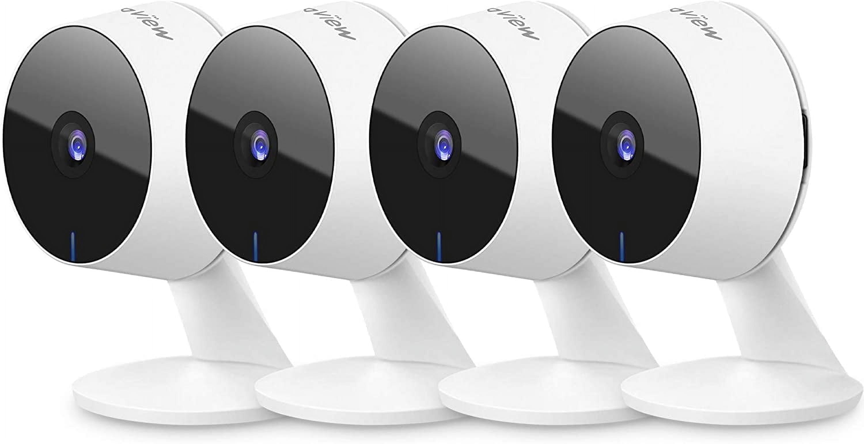 LaView 4pcs 1080P Wi-Fi Security Cameras, Indoor Home/Baby/Pet, Motion ...