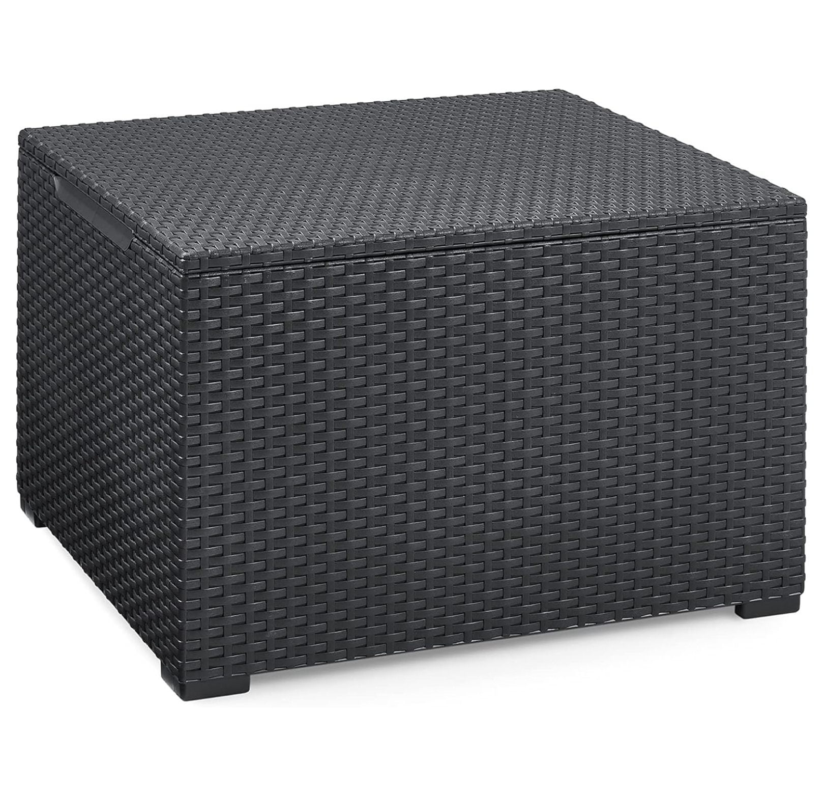Graphite Resin Outdoor Storage Accent Table