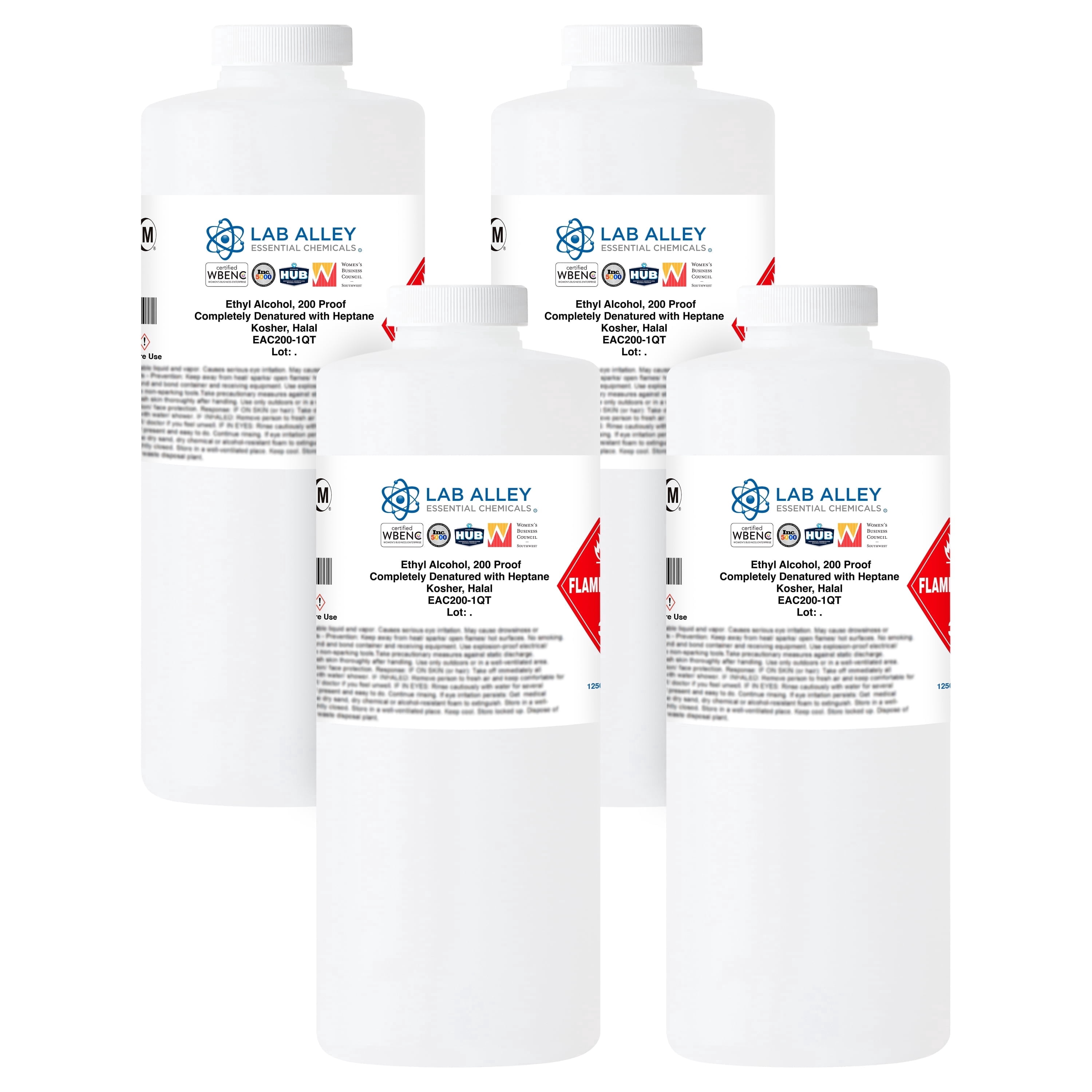 Extraction Bootle's Lab Alley Ethanol 200 Proof (100%) Denatured with Heptane, Extraction ...