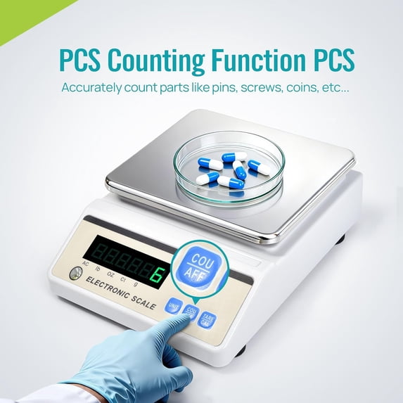 Lab Analytical Balance 1000g x 0.01g High Precision Scale with LED Display for Kitchen Pharmacy Jewelry