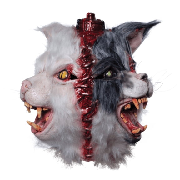 Lab Cat Two Headed Cat Mask