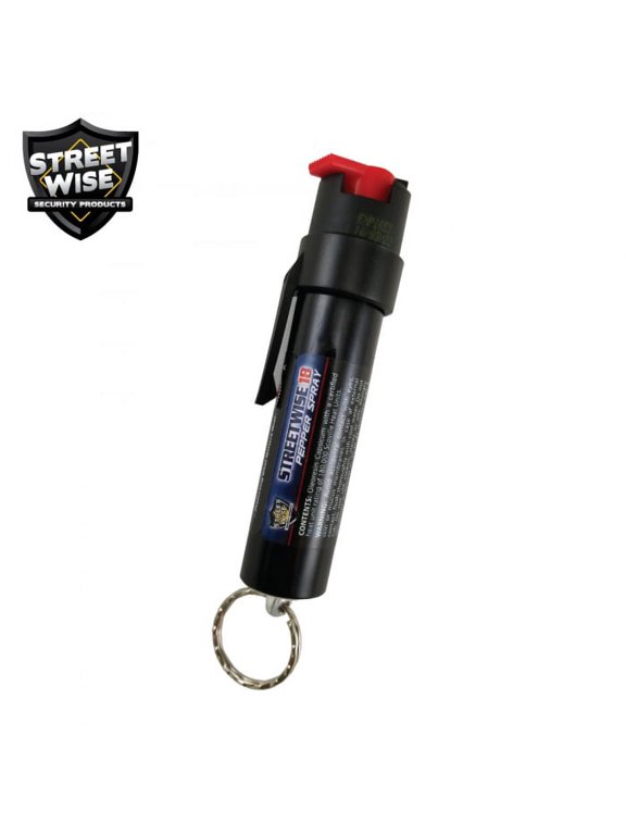 Lab Certified Streetwise 18 Pepper Spray 3/4 oz KEY RING & CLIP
