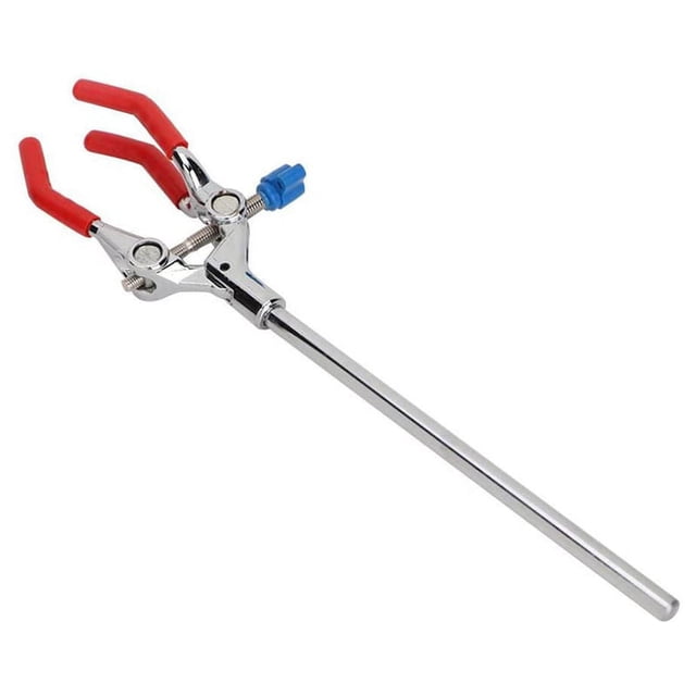 Lab Clamp 28cm 3 Finger Style RubberCoated Head Laboratory Clamp