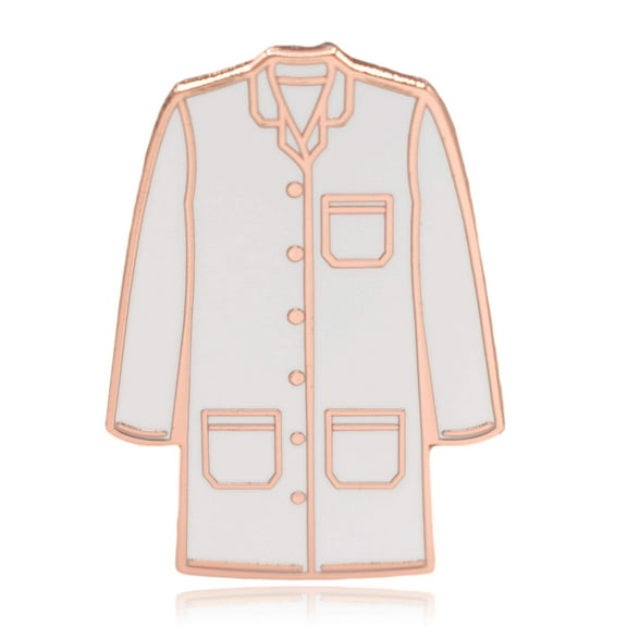 Lab Coat Flower Hard Enamel Pin | Clayton Jewelry Labs