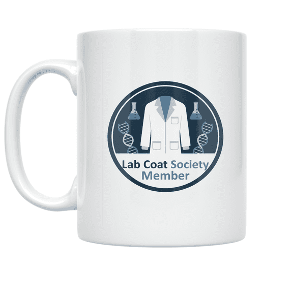Lab Coat Society Member - Medical Research Enthusiast - 11 oz Ceramic Coffee Mug