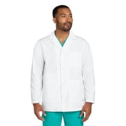 Lab Coat for Men Professional White Short Medical Coat