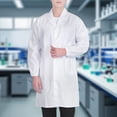 thumbnail image 1 of Lab Coat for Men Woman, Medical White Lab Coats Women Adults, Science Doctor Uniform Long Sleeve, 1 of 6