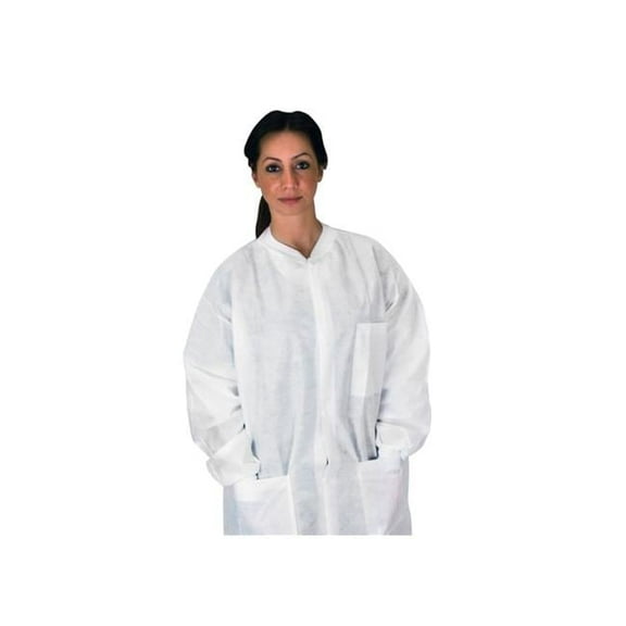 Lab Coats with Pockets, White - 3XL