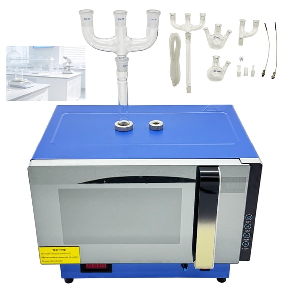 Lab Continuous Microwave Chemical Pyrolysis Reactor Radiation Microwave Oven 110V