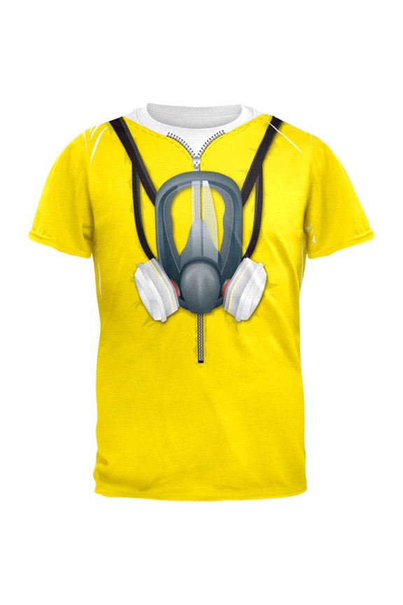 Lab Cooker Hazmat Suit Costume All Over Adult T-Shirt - Medium