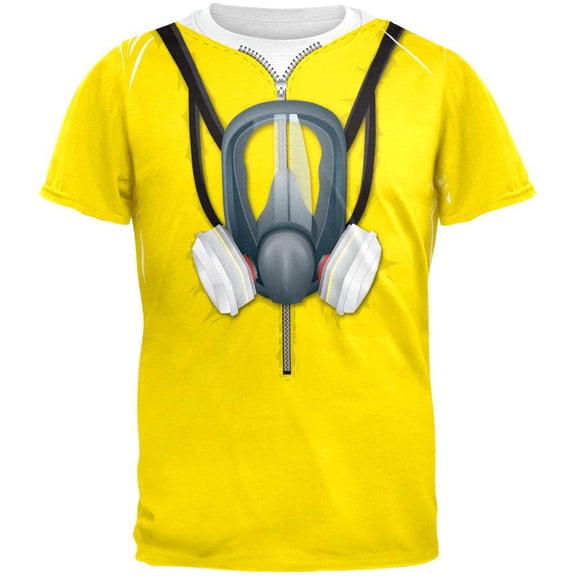Lab Cooker Hazmat Suit Costume All Over Adult T-Shirt - Small