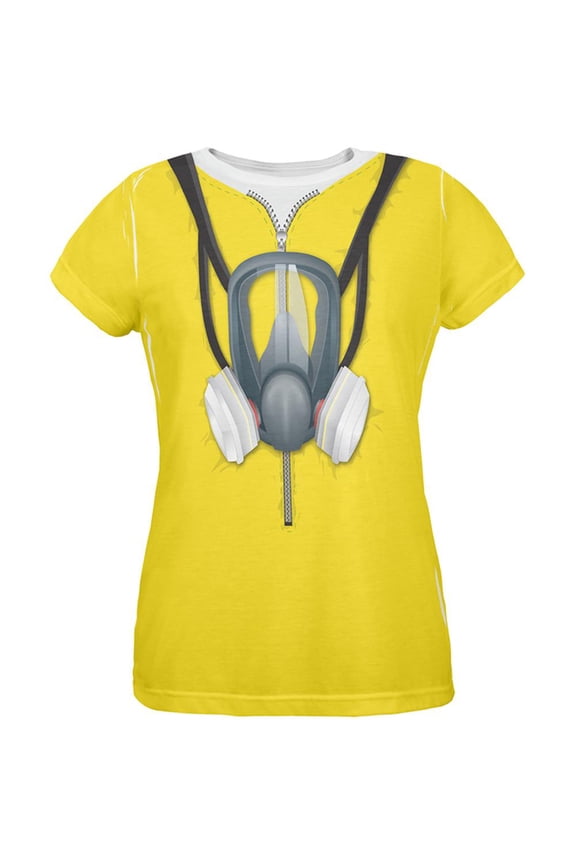 Lab Cooker Hazmat Suit Costume All Over Womens T Shirt Multi X-LG