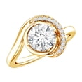 thumbnail image 1 of Lab Created 1 Carat Diamond Engagement Ring - EF-VS Quality - Ideal For Gift, 14K Yellow Gold, US 5.50, 1 of 8