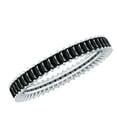 thumbnail image 1 of Rosec Jewels Certified Lab Grown Black Diamond Eternity Band for Women - Baguette Eternity Band - AAAA Quality - Ready to Gift, 14K White Gold, US 9.50, 1 of 7