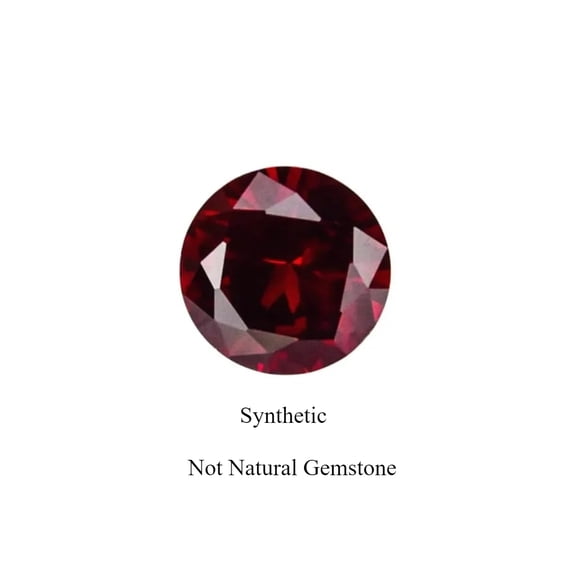 Lab Created Brilliant Cut Red Ruby Beads for Jewelry Making