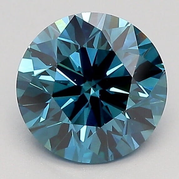 Lab Created IGI Certified Round 1.75ct VS1 Diamond Fancy Dark Blue
