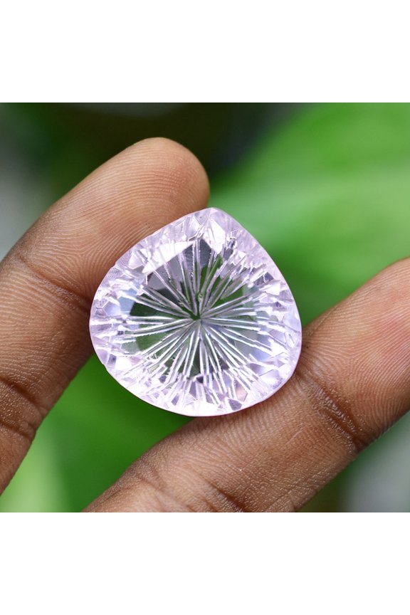 Lab Created Pink Sapphire 65.9 Ct Pear Cut Certified Flawless Loose Gemstones