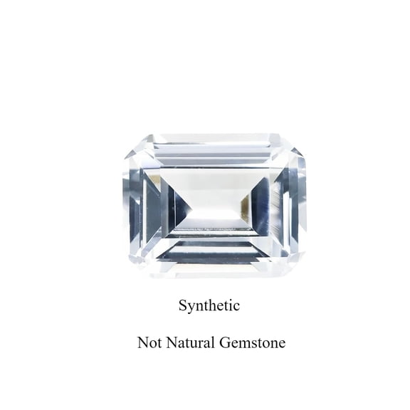 Lab Created Radiant Cut White Sapphire Beads for Jewelry Making