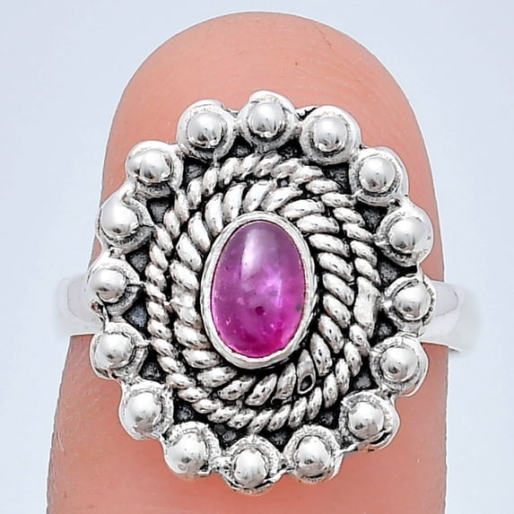 Lab Created Ruby 925 Sterling Silver Ring s.6 Jewelry R-1124 AGR1005_H_6