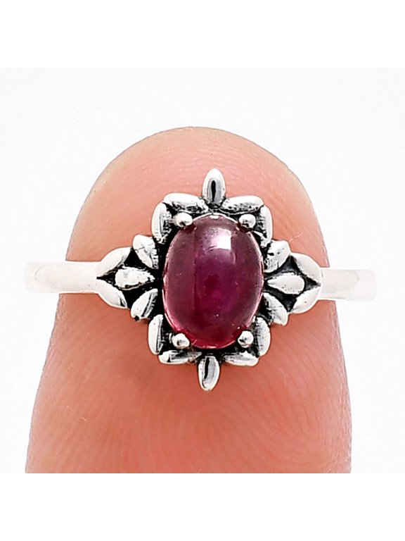 Lab Created Ruby 925 Sterling Silver Ring s.8.5 Jewelry R-1721 AGR1013_B_8.5