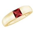 thumbnail image 1 of Rosec Jewels Lab Created Ruby Solitaire Band for Women (1.5 CT, AAAA Quality), 14K Yellow Gold, US 12.00, 1 of 7
