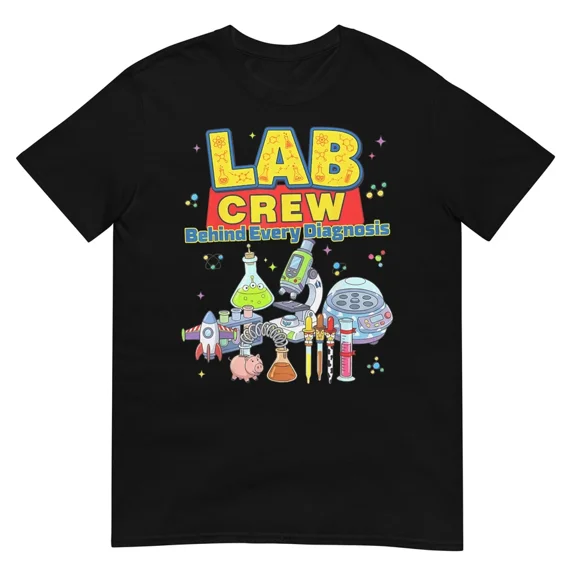 Lab Crew Cute Science Laboratory Diagnostic Lab Week 2026 Medical Tee,for unisex up to 4XL