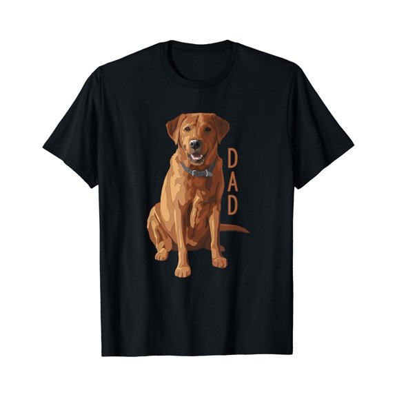 Lab Dad Fox Red Labrador Retriever Dog Lover T-Shirt, Unisex T-Shirt