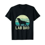 Lab Dad Labrador Black T-Shirt