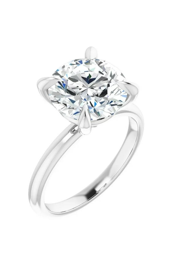 Lab Diamond Engagement Ring 3 Carat Round Solitaire Style