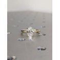 thumbnail image 1 of Lab Diamond Oval Engagement Ring, Oval Lab Diamond and Solitaire Wedding Ring, Yellow Gold Lab Diamond Ring, 1 of 2