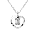 thumbnail image 1 of Lab Diamond Pendant Necklace For Women | 2 Carat IGI Certified Emerald Shape | Whispering Love Lab Diamond Pendant In 14K White Gold | FG-VS1-VS2 Quality | Friendly Diamonds, 1 of 6