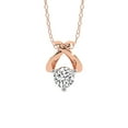 thumbnail image 1 of Lab Diamond Pendant Necklace For Women | 3 Carat IGI Certified Round Shape | Adriana Lab Diamond Pendant In 18K Rose Gold | FG-VS1-VS2 Quality | Friendly Diamonds, 1 of 5