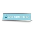 thumbnail image 1 of Lab Director, Light Blue Silver Frame, Desk Sign (2x8”), 1 of 3