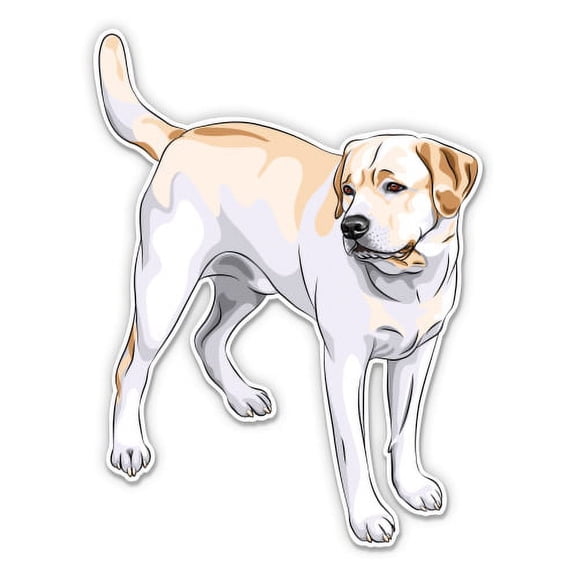 Lab Dog - 3" Vinyl Sticker - For Car Laptop Water Bottle Phone - Waterproof Decal