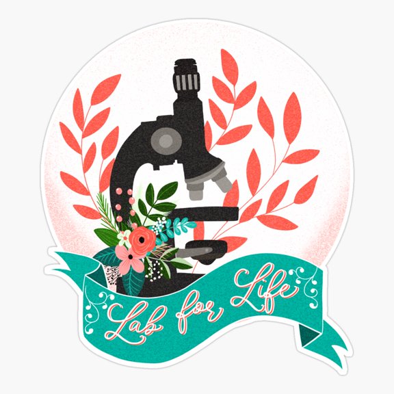 Lab For Life Science Laboratory Sticker