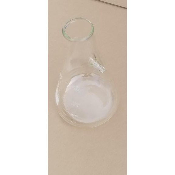 Lab Glass Erlenmeyer Vacuum Filter Flask Filtering Flask 2000 ml