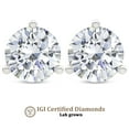 thumbnail image 1 of Lab Grown Diamond 5 Carat Earring | F-G VS Quality | IGI Certified Solitaire Stud Earring | 14K White Gold | Friendly Diamonds Earrings, 1 of 8