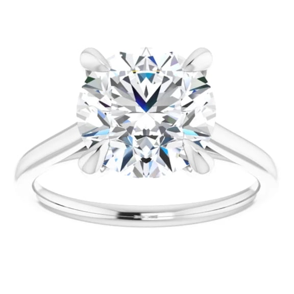Lab Grown Diamond Engagement Ring 2 Carat Round Solitaire