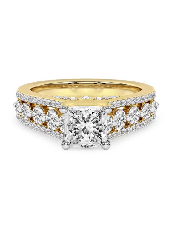 Eos Spark 2.91 Carat Lab Grown Diamond Ring in 14K Yellow Gold