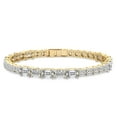 thumbnail image 1 of Lab Grown Diamond IGI Certified 14K Yellow Gold Tennis Bracelet For Women 5 Carat | Lois Multi-Shape Lab Diamond Tennis Bracelet | FG-VS1-VS2 Quality Friendly Diamonds, 1 of 6