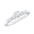 thumbnail image 1 of Rosec Jewels Lab Grown Diamond Promise Engagement Ring, EF-VS Quality - Ready To Gift, 925 Sterling Silver, US 4.00, 1 of 9