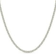 thumbnail image 1 of Lab Grown Diamond Tennis Necklace For Women 14K Yellow Gold | 25 Carat Emerald & Round Shape IGI Certified FG-VS Diamonds East West Emerald Tennis Necklace, 1 of 5